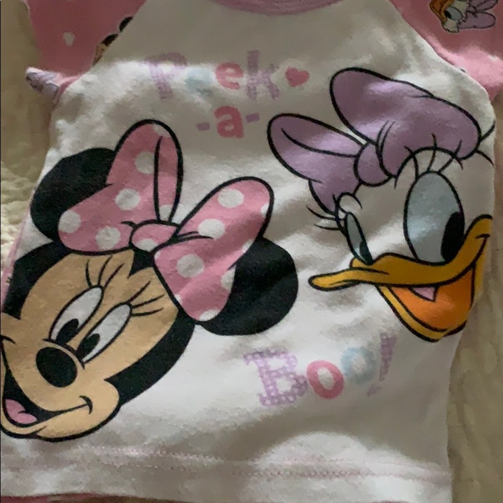 Disney infant pajamas and onesie size 18 months